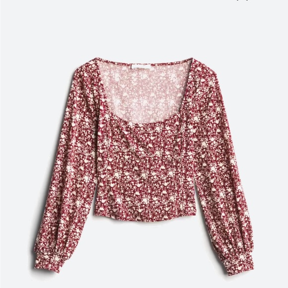 LUSH Naomi Square Neck Cropped Knit Top - Picture 10 of 11